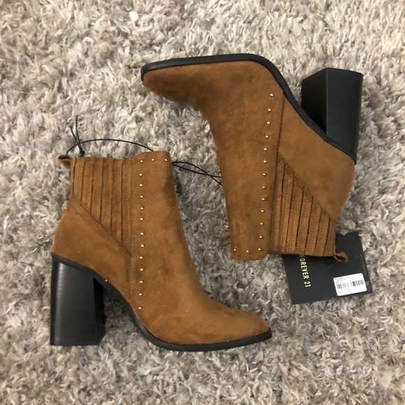 Forever 21 Shoes - Forever 21 faux suede studded boots